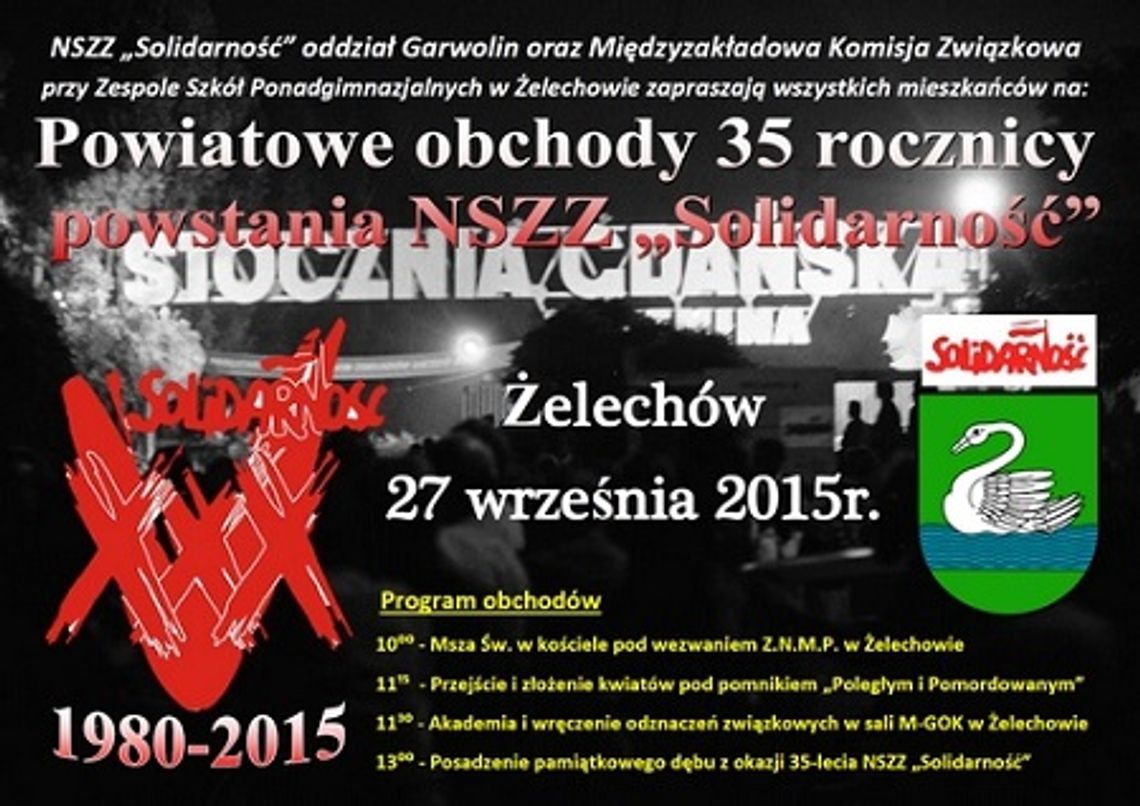 35. lat Solidarności w Żelechowie