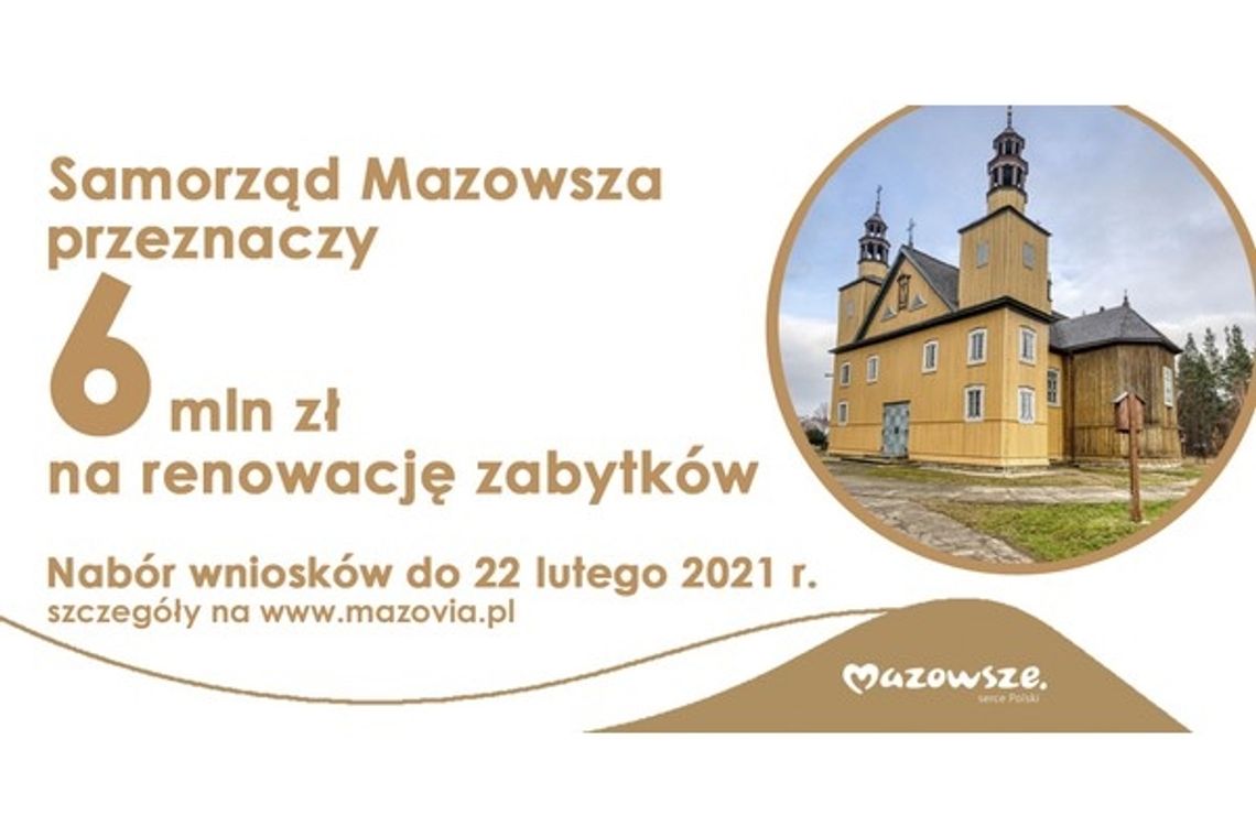 6 mln zł na renowację zabytków