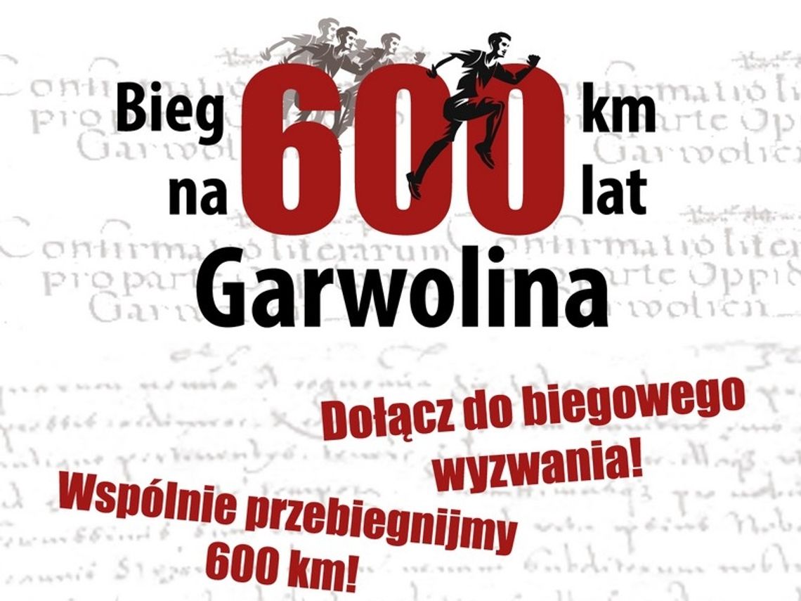 600 km na 600 lat Garwolina. Dołącz do biegowego wyzwania!