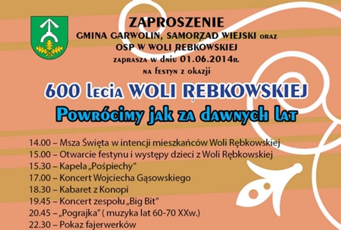 600-lecie Woli Rębkowskiej w stylu retro