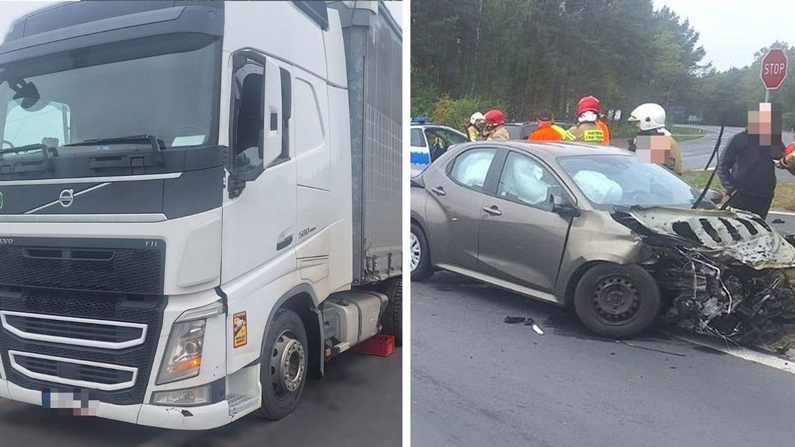 65-latek wyjechał prosto pod tira 65-latek wyjechał prosto pod tira