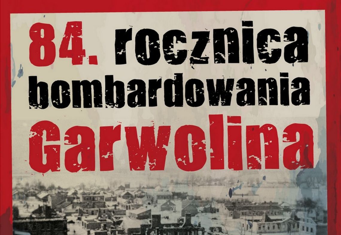 84 lata po bombardowaniu Garwolina. Program obchodów