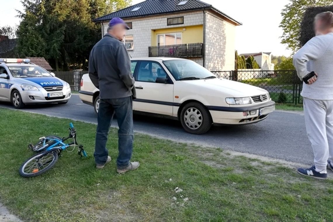 9-latek wjechał pod samochód