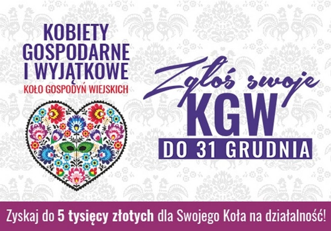 ARiMR zarejestruje KOŁA GOSPODYŃ WIEJSKICH 