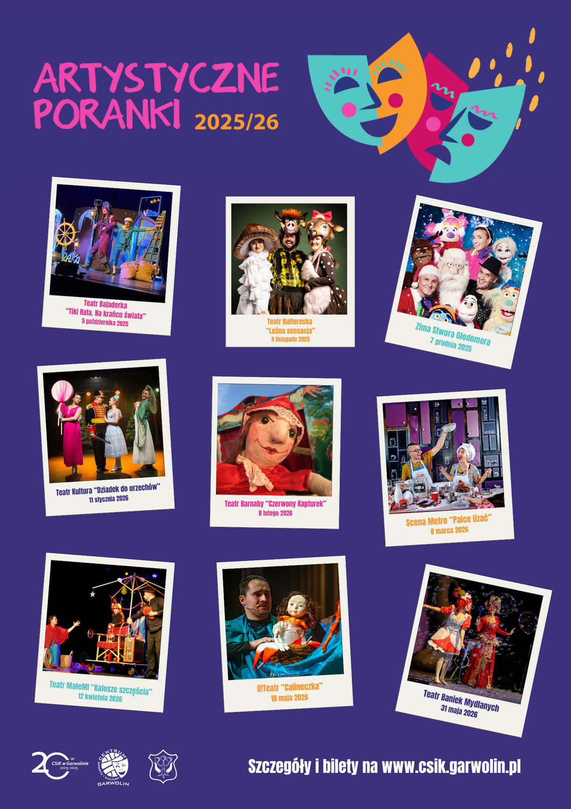 Artystyczne Poranki – teatr przez cały rok Artystyczne Poranki – teatr przez cały rok