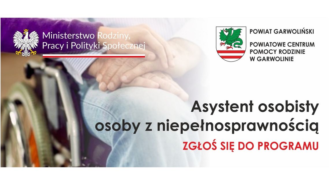„Asystent osobisty osoby z niepełnosprawnością”. Zgłoś się do bezpłatnego programu