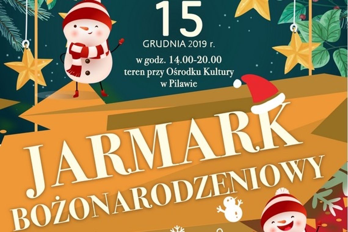 Bożonarodzeniowy jarmark w Pilawie