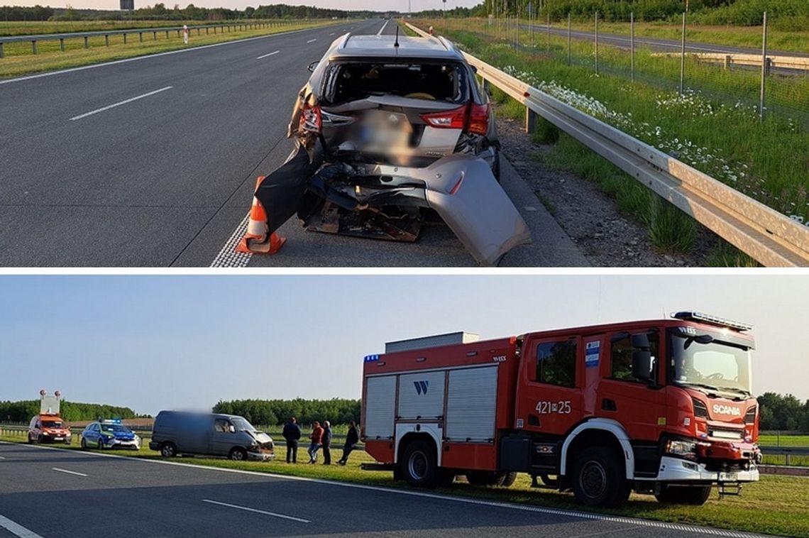 Bus wjechał w toyotę na S17