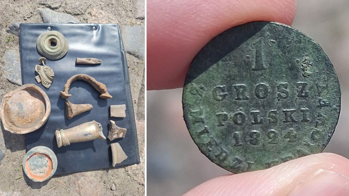 Ceramika i moneta z 1824 roku. Cenne znaleziska podczas rewitalizacji rynku