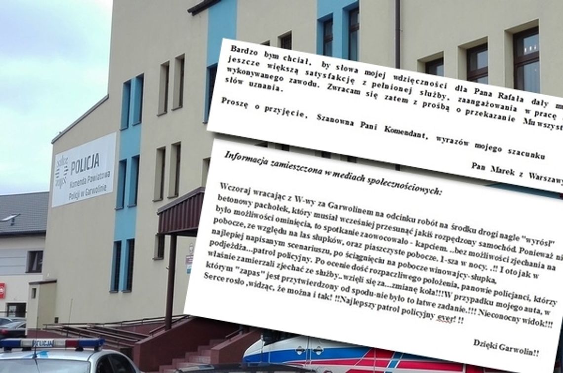 Chwalą garwolińskich policjantów