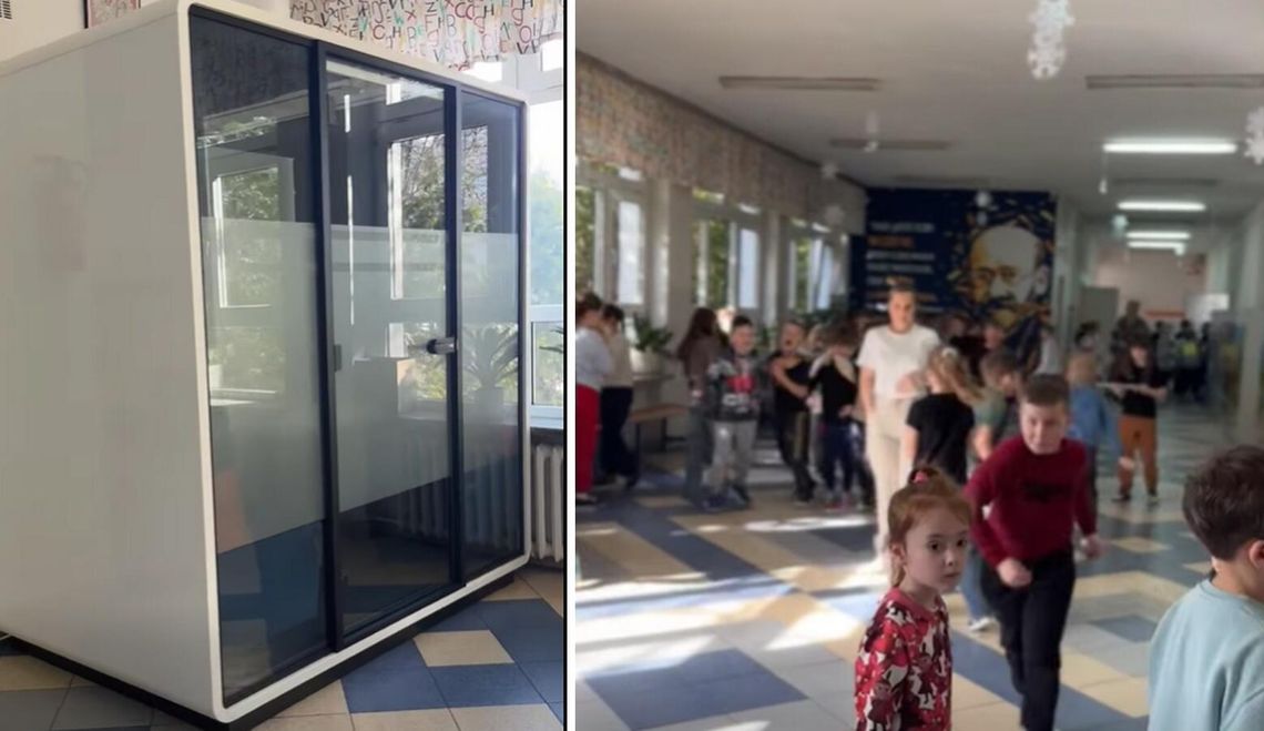 Cisza jak luksus. W PSP nr 5 w Garwolinie pojawiła się kabina wyciszająca dla uczniów
