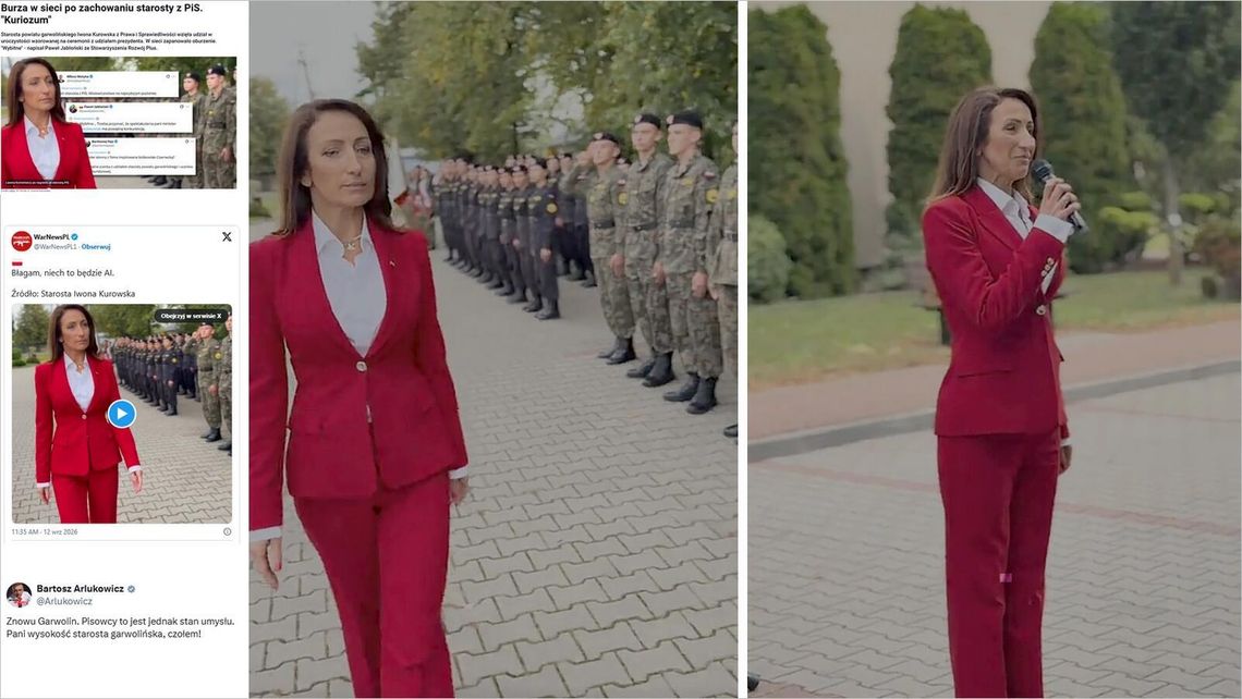 „Czołem, pani starosto!”. Nagranie z uroczystości w Żelechowie wywołało burzę w ogólnopolskich mediach