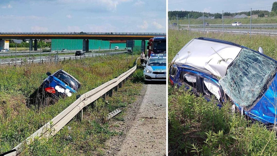 Dachowanie przy S17 Dachowanie przy S17