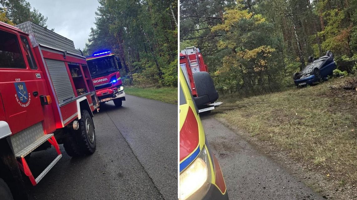 Dachowanie w Rudzie Tarnowskiej. Jedna osoba trafiła do szpitala