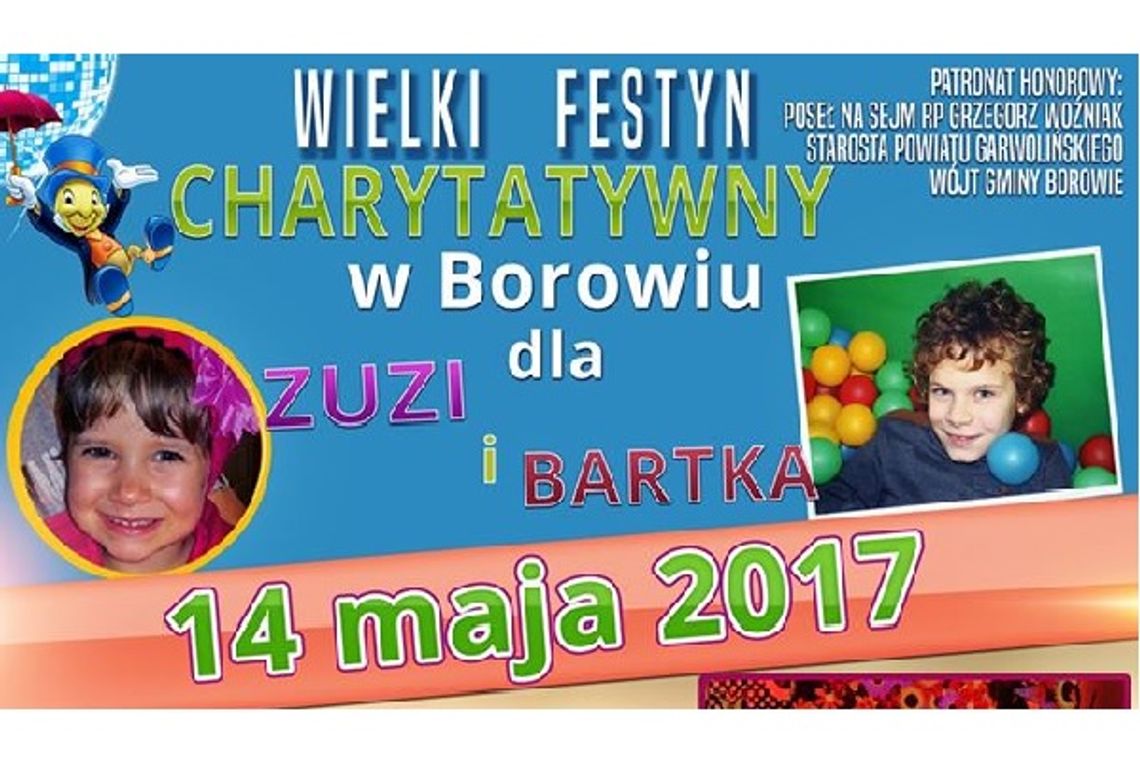 Dla Zuzi i Bartka! Wielki festyn w niedzielę