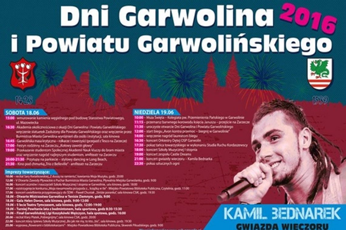 Dni Garwolina i Powiatu Garwolińskiego 2016 [program]