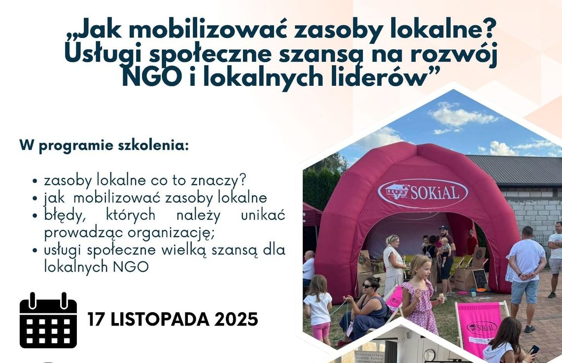 Działasz lokalnie? Przyjdź na bezpłatne szkolenie w Garwolinie! Działasz lokalnie? Przyjdź na bezpłatne szkolenie w Garwolinie!