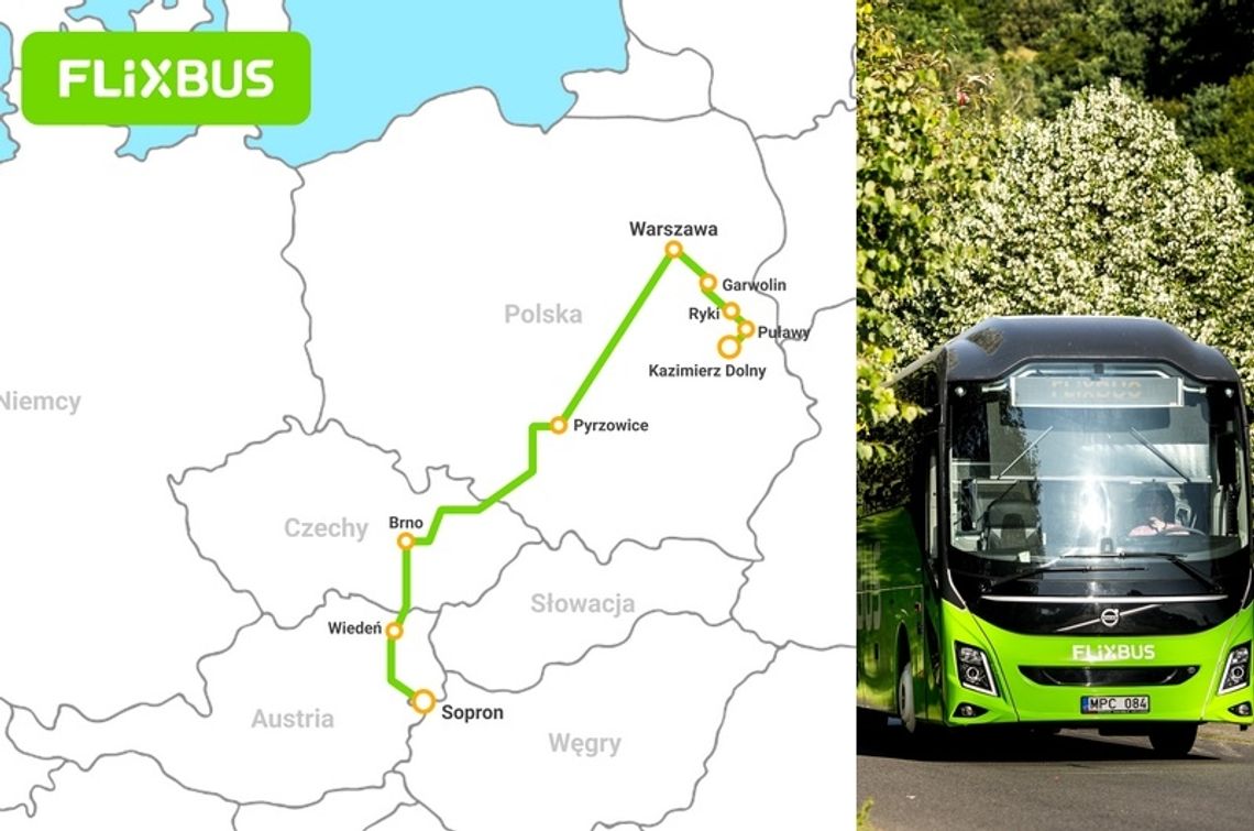 FlixBus łączy Garwolin z Wiedniem i węgierskim Sopronem