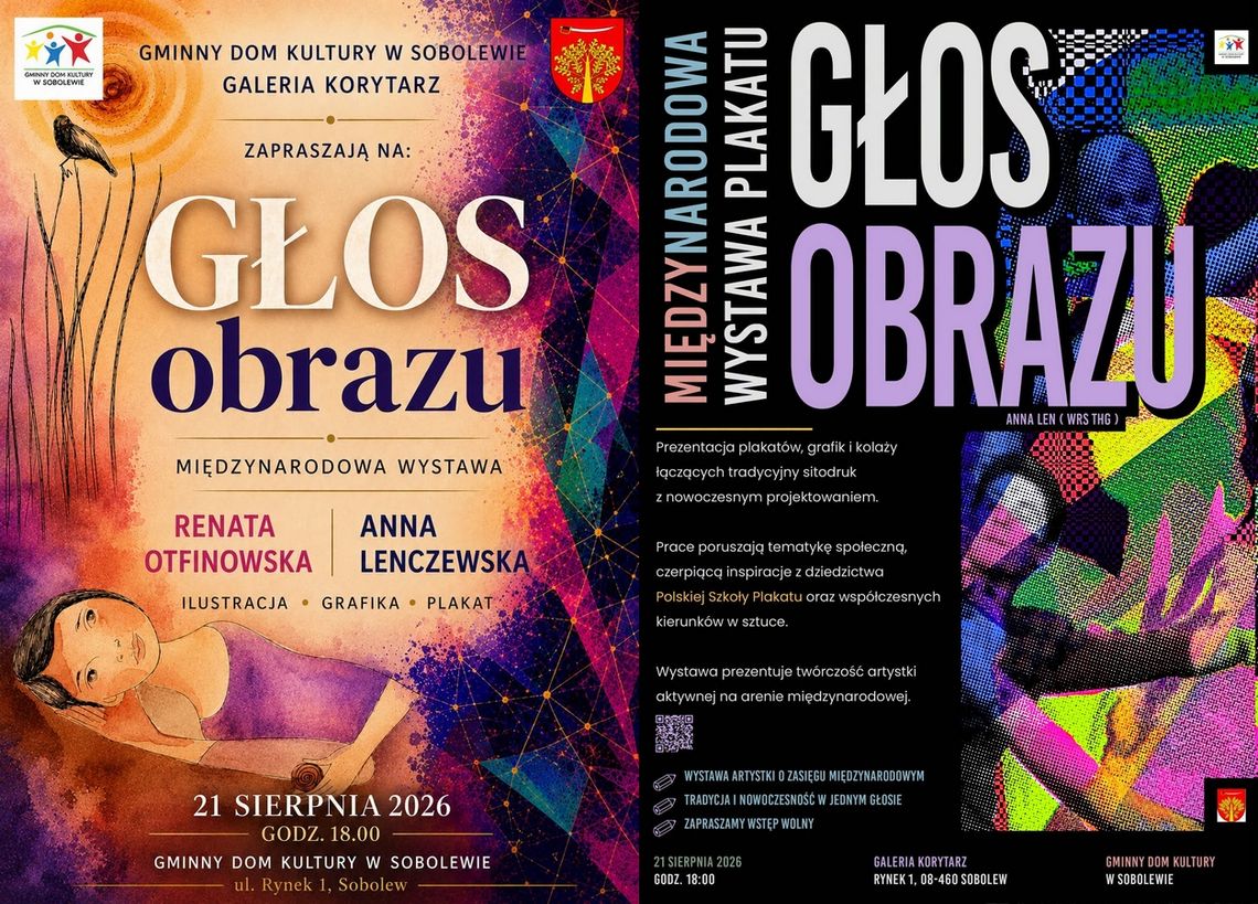 „Głos obrazu” – międzynarodowa wystawa dwóch artystek w Sobolewie