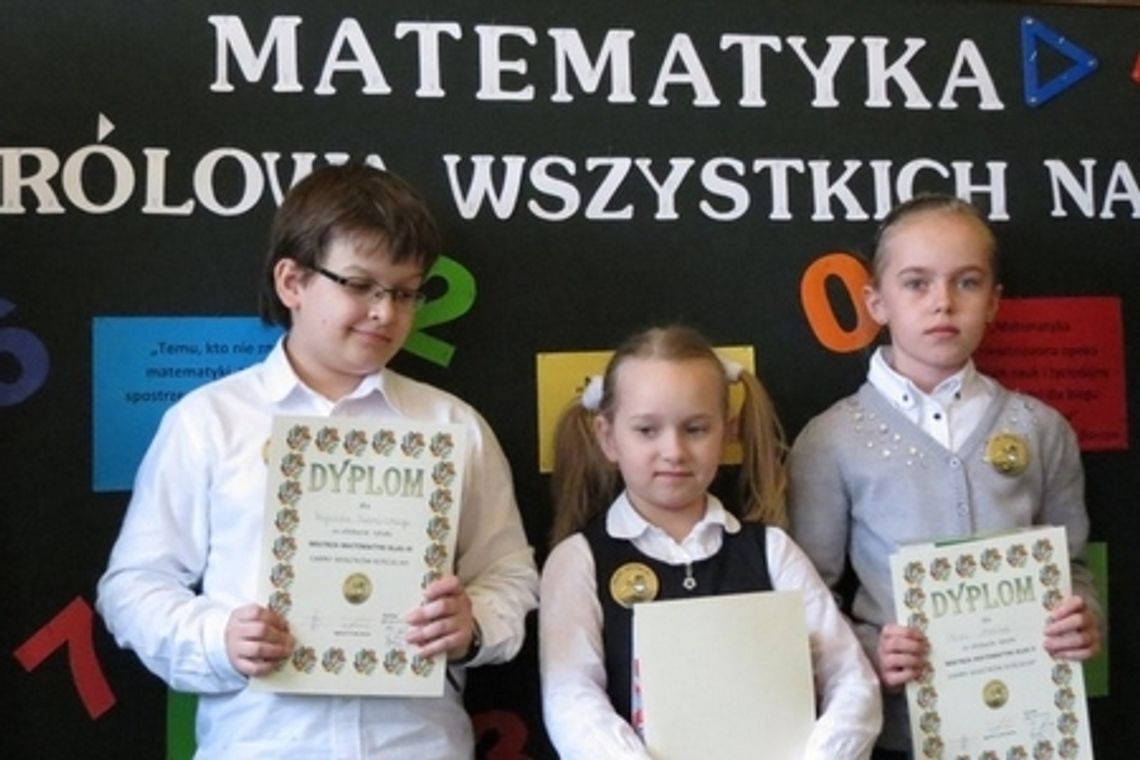 Gm. Miastków Kościelny: Wybrali Mistrzów Matematyki