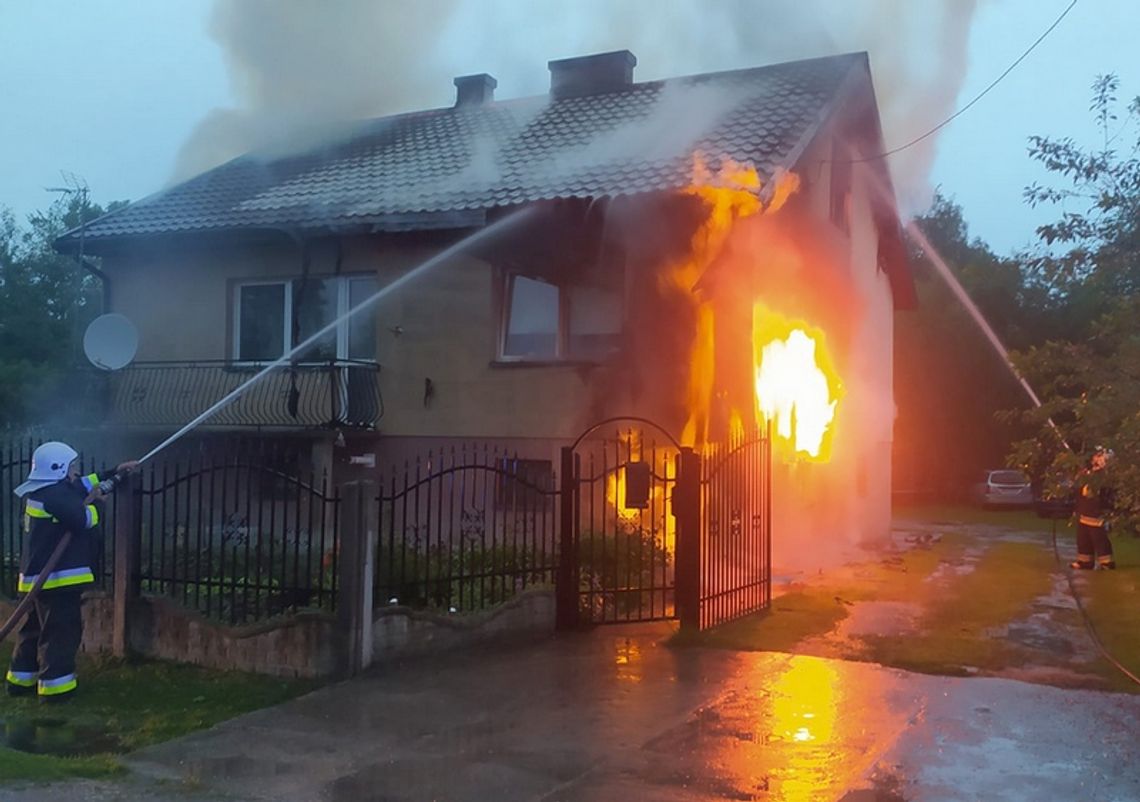 Groźny pożar w Choinach