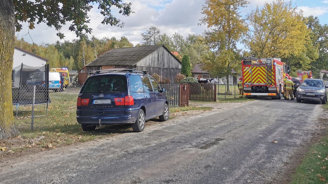 Groźny wypadek w Feliksinie. 7-latek zranił się piłą