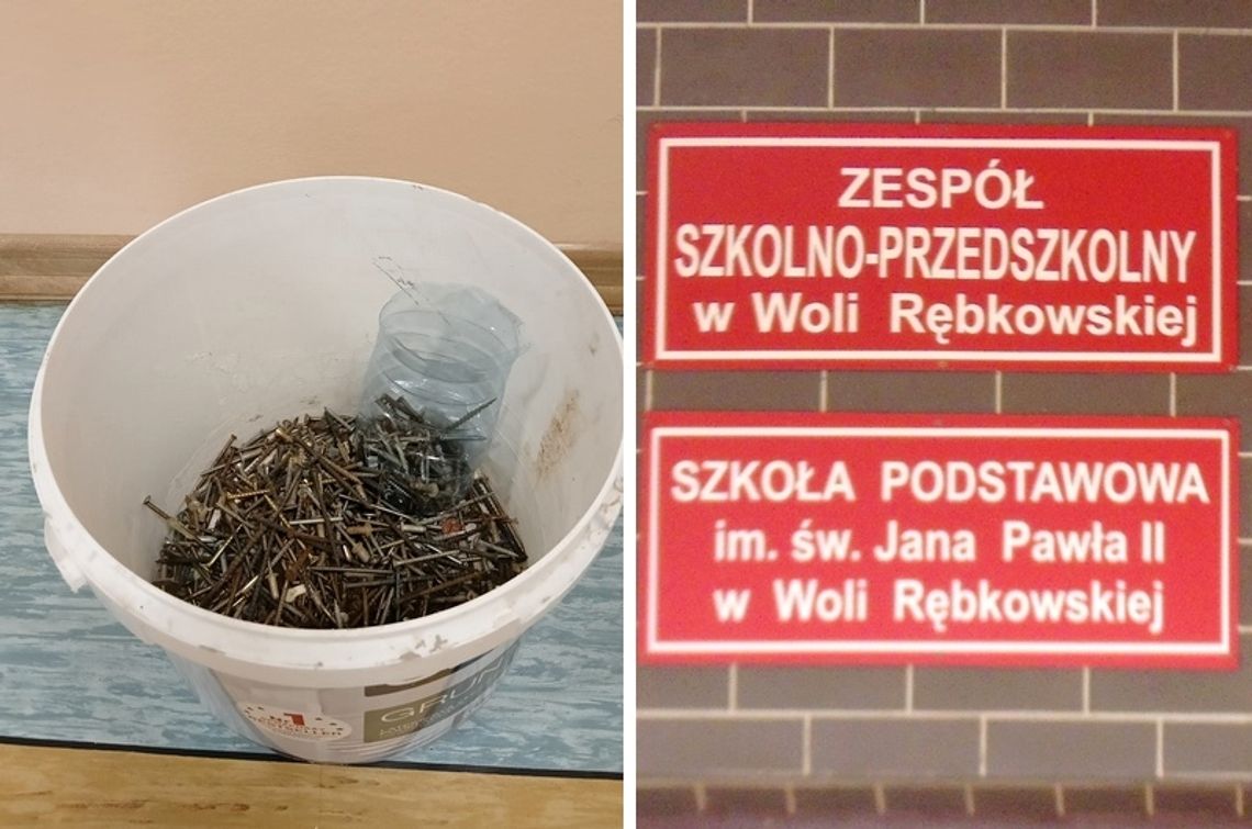 Gwoździe wokół szkoły. Policja bada sprawę