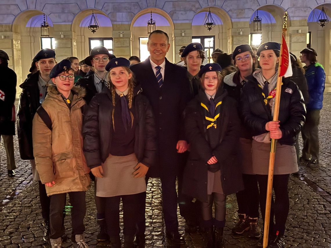 Harcerze z Garwolina w Pałacu Prezydenckim