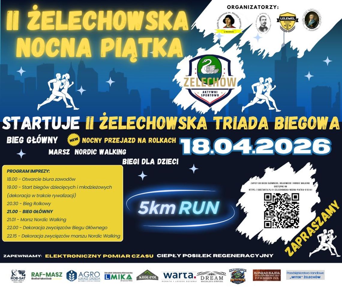 II Żelechowska Nocna Piątka już w kwietniu. Ruszają zapisy