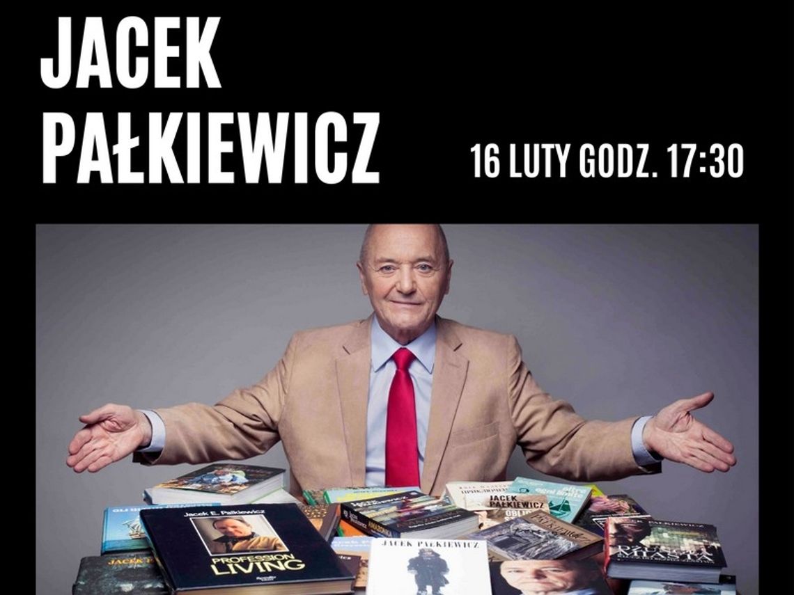 Jacek Pałkiewicz w bibliotece