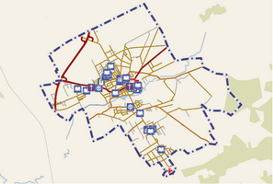 Jak na dłoni ? e-mapa Garwolina