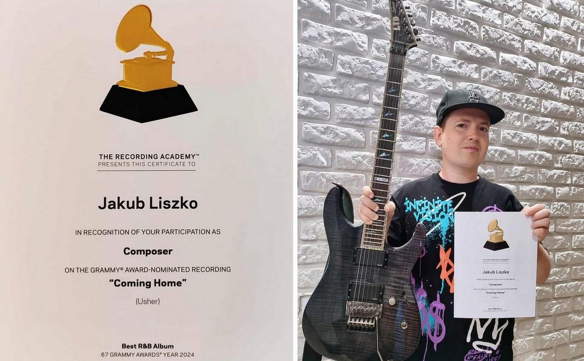 Jakub Liszko z Garwolina z certyfikatem Grammy!