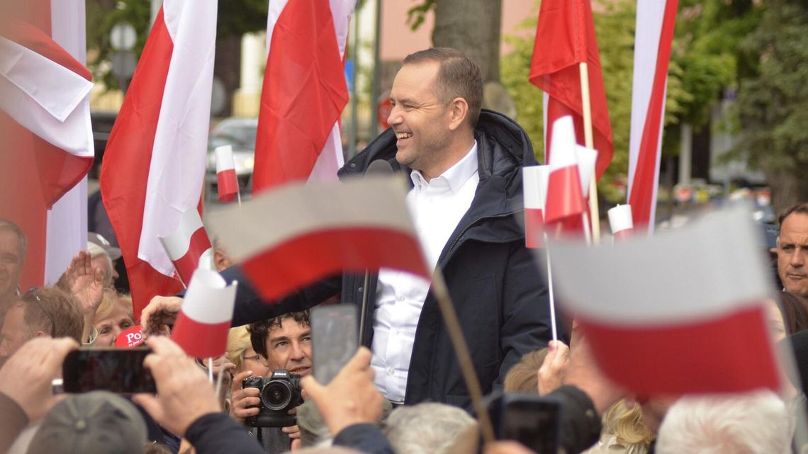 Karol Nawrocki spotkał się z mieszkańcami Garwolina