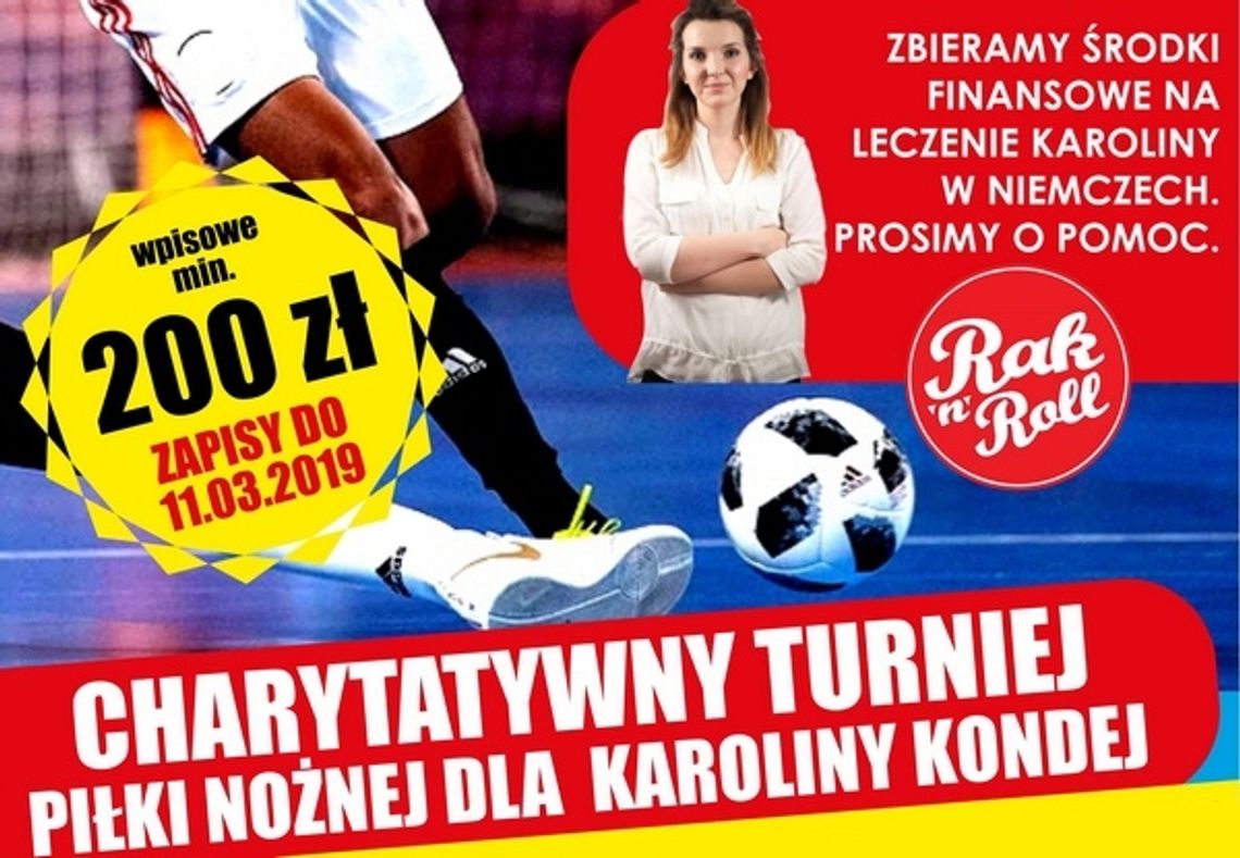 Karolina walczy z rakiem. Możesz pomóc grając w turnieju piłkarskim!