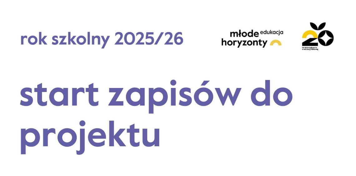 Kino, które uczy – startują zapisy do projektu Młode Horyzonty