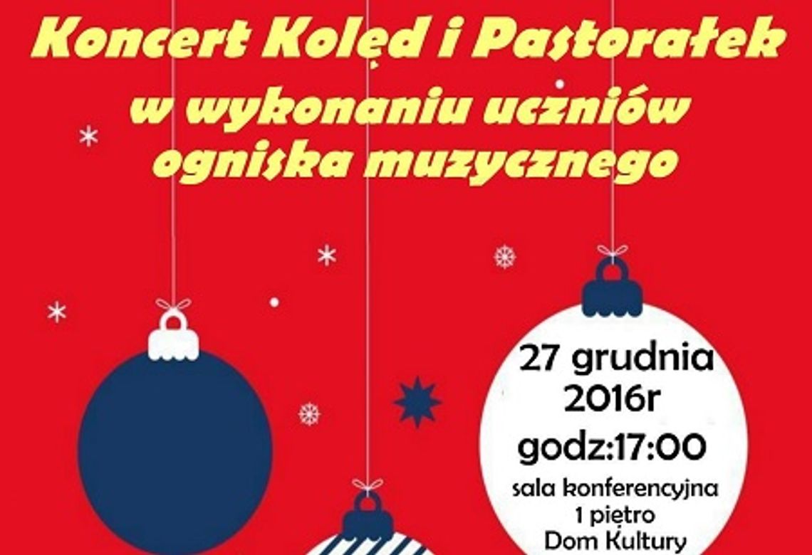 Kolędowy koncert ogniska muzycznego CSiK