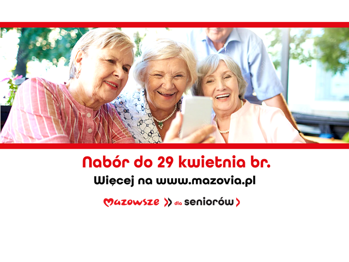 Kolejny program samorządu Mazowsza. Tym razem dla seniorów!