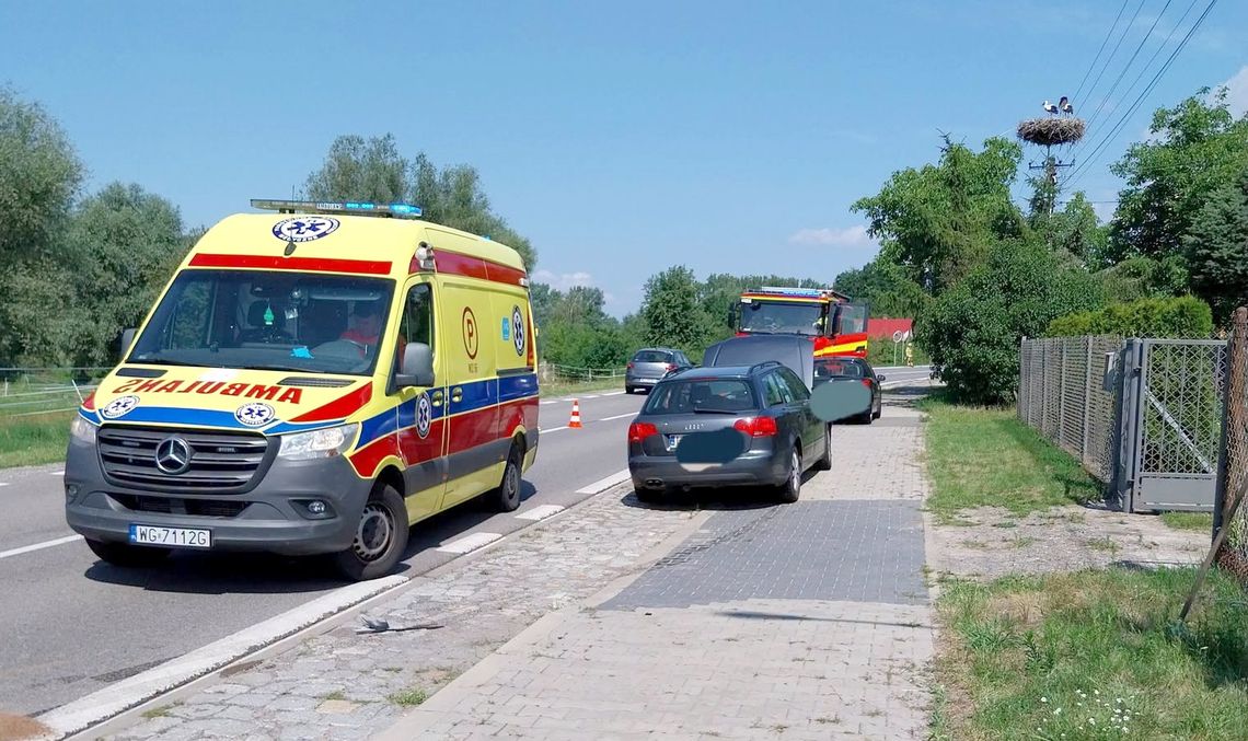 Kolizja na nadwiślance. Przyczyną nieuwaga Kolizja na nadwiślance. Przyczyną nieuwaga