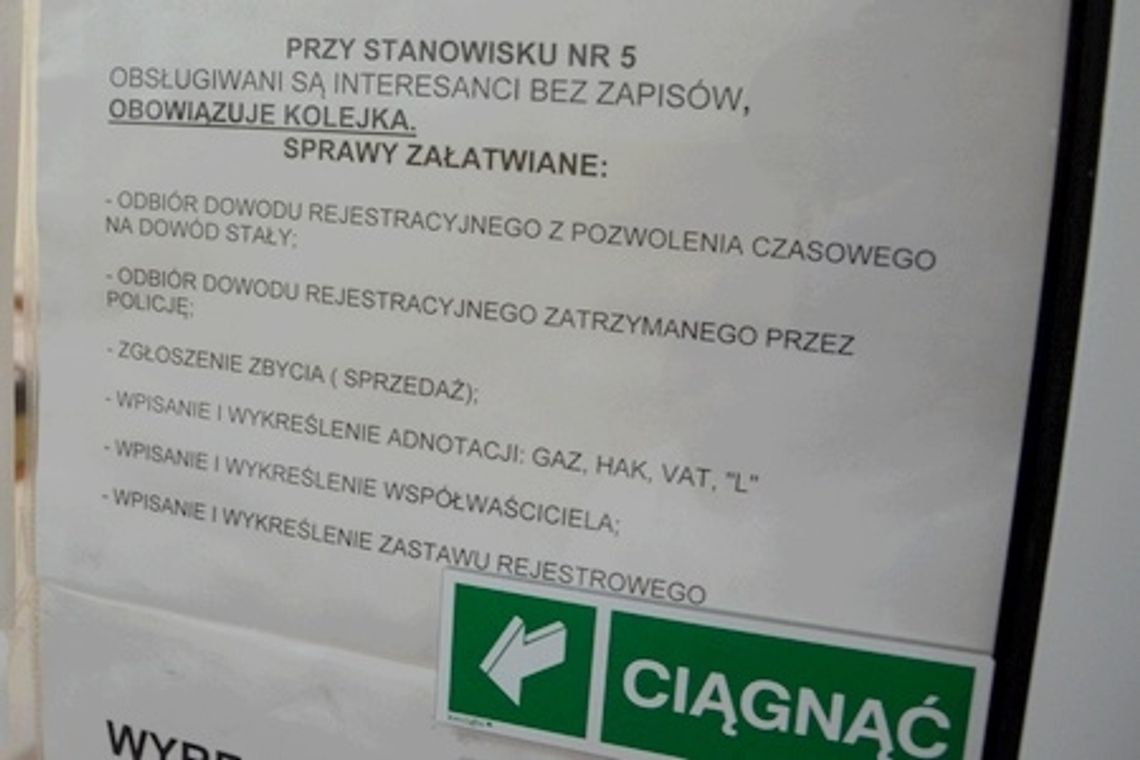 Koniec zapisów w wydziale komunikacji