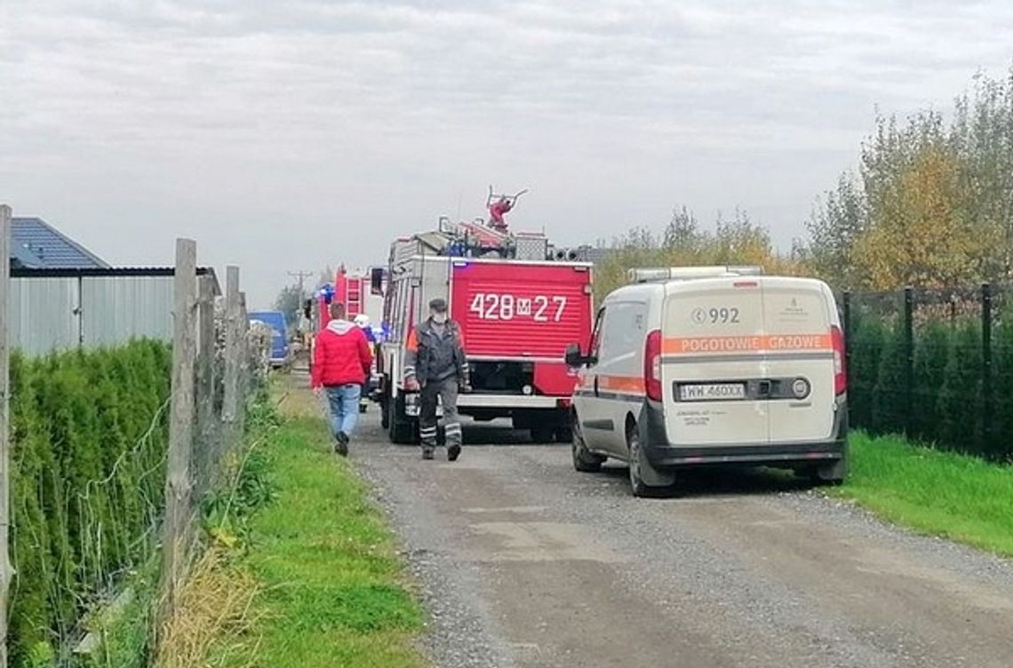 Koparka uszkodziła rurę z gazem