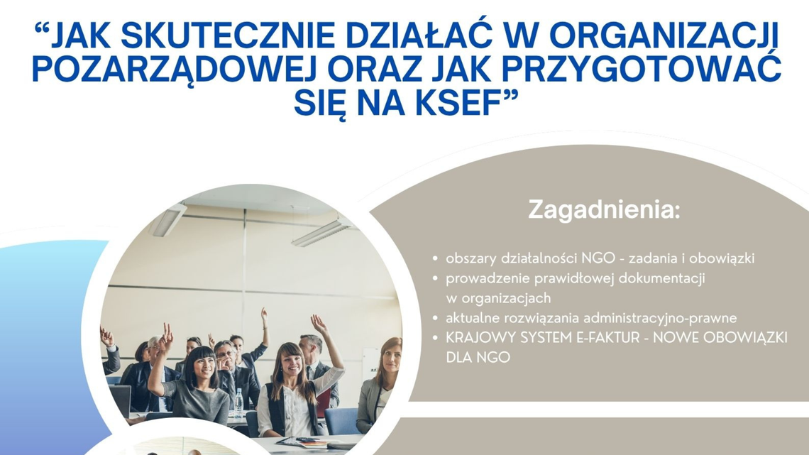 KSeF dla organizacji pozarządowych. Bezpłatne szkolenie w Garwolinie