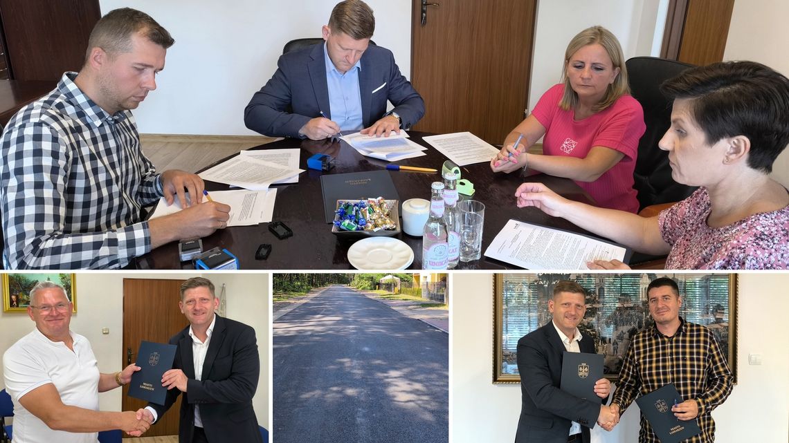 Łaskarzew inwestuje w drogi. Podpisano umowy na przebudowę kolejnych ulic