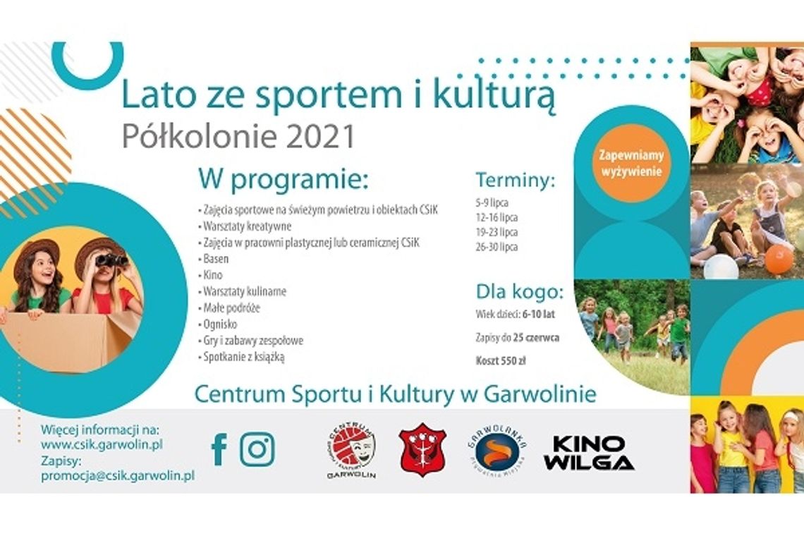 Lato ze sportem i kulturą. Półkolonie z CSiK