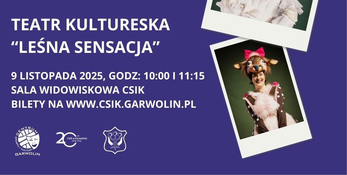 “Leśna Sensacja”, czyli teatr dla dzieci