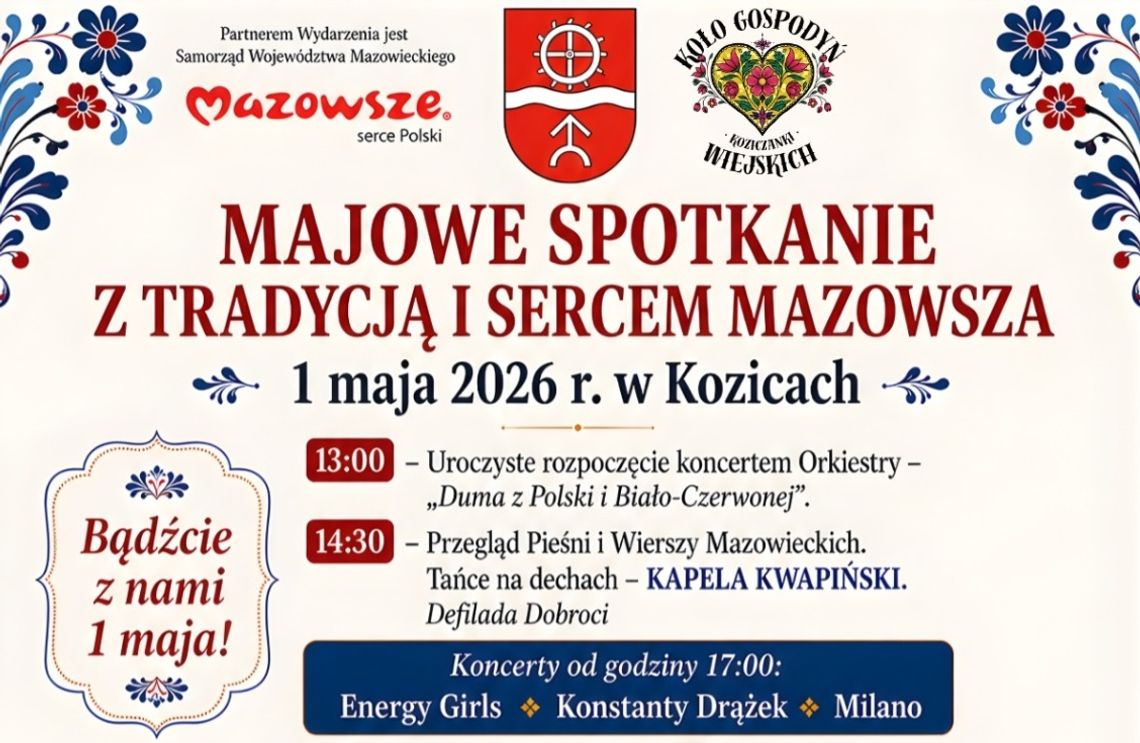 Majowe Spotkanie z Tradycją i Sercem Mazowsza w Kozicach. Razem dla Izabelki!
