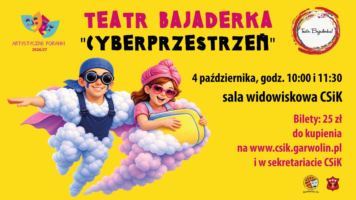 Mamo, tato, idziemy do teatru! Artystyczne Poranki wracają po wakacjach Mamo, tato, idziemy do teatru! Artystyczne Poranki wracają po wakacjach
