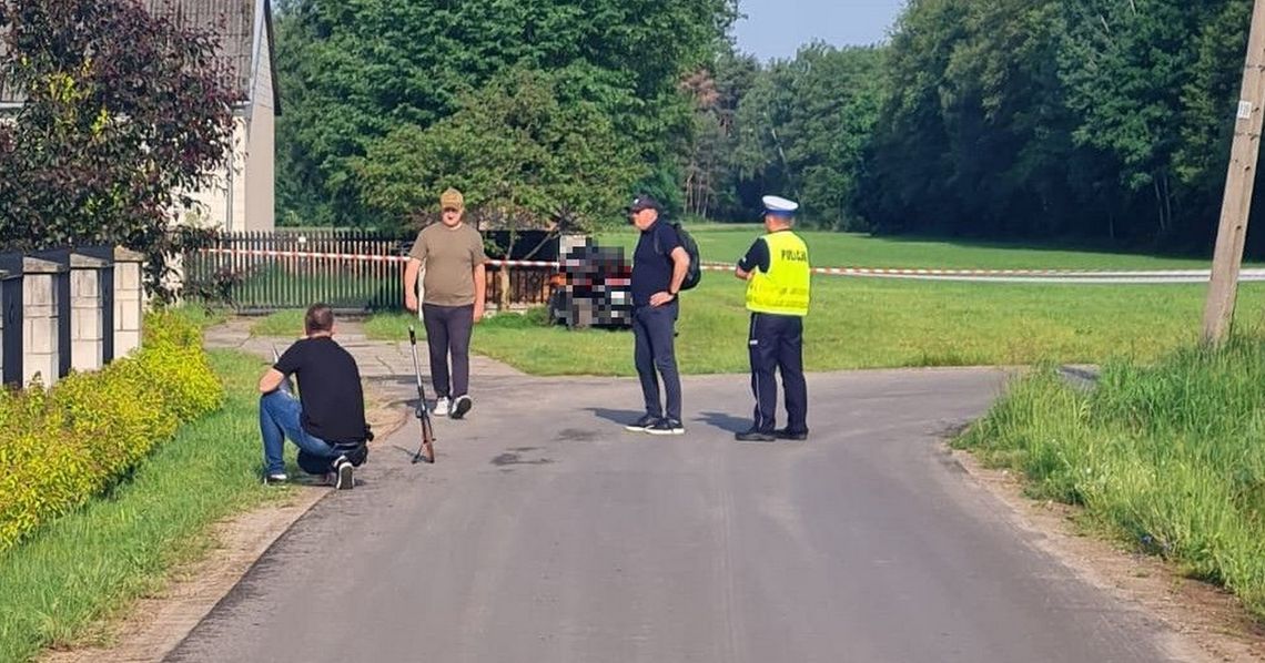 Martwy mężczyzna znaleziony na quadzie