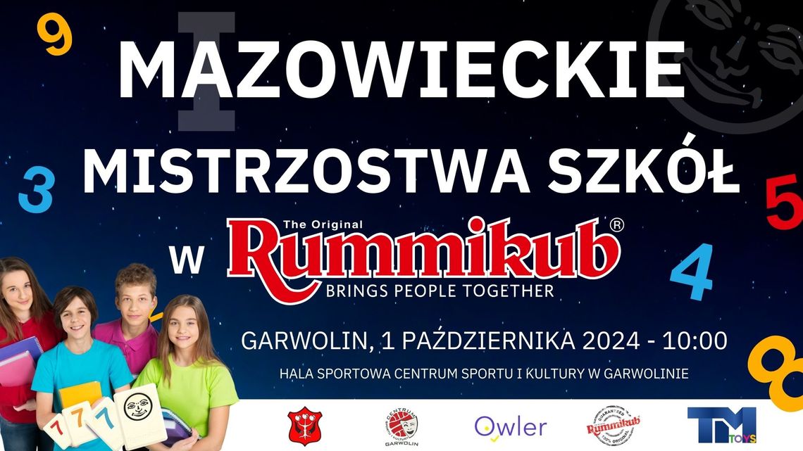 Mazowieckie Mistrzostwa Szkół w Rummikub już 1 października w Garwolinie