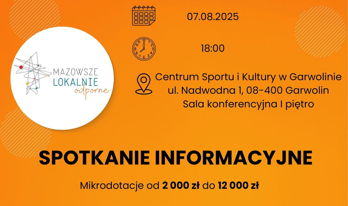 „Mazowsze Lokalnie Odporne” – dotacje do 12 tys. zł