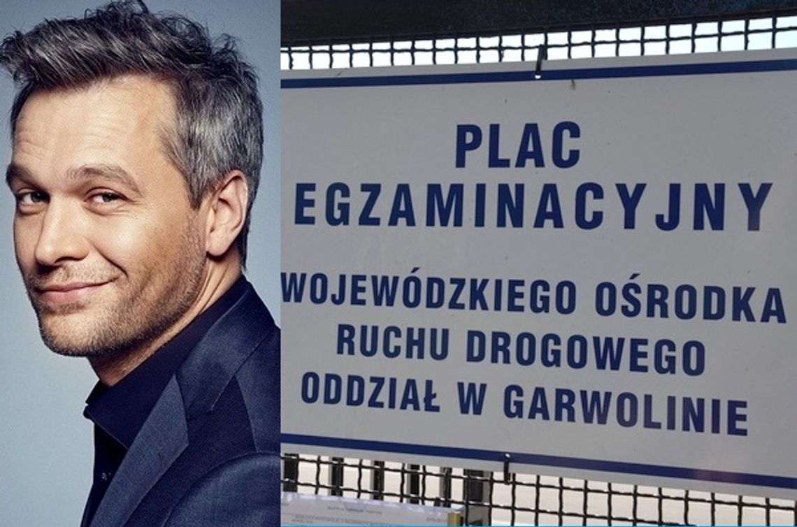 Michał Żebrowski zdawał prawko w Garwolinie